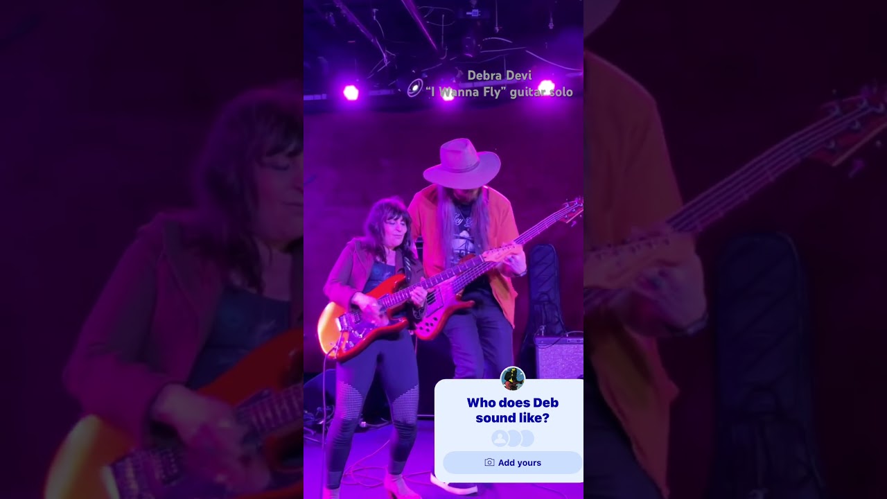 Debra Devi live - &ldquo;I Wanna Fly&rdquo; guitar solo. Kevin Jones on bass.