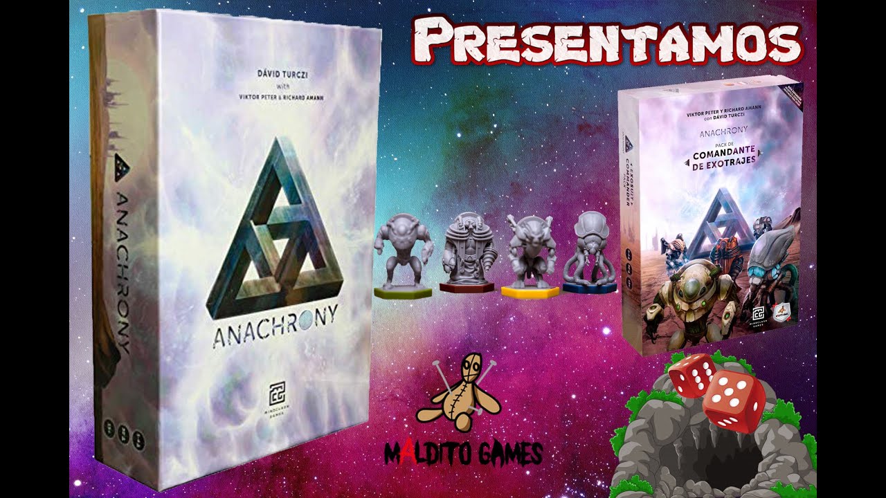 Anachrony + Pack de Comandante de Exotrajes - Unboxing y cómo se juega - Juegos de mesa