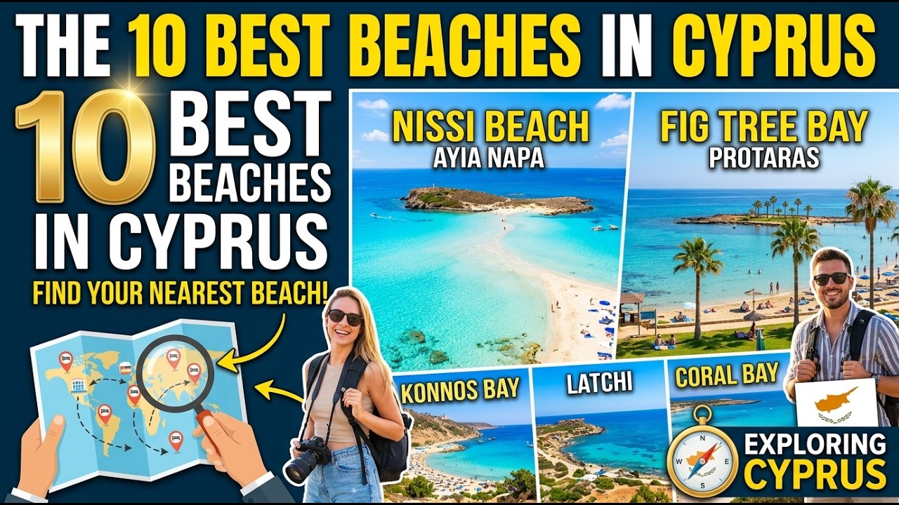 The 10 Best Beaches in Cyprus | Find out the nearest beach to your hotel | EXPLORING CYPRUS
