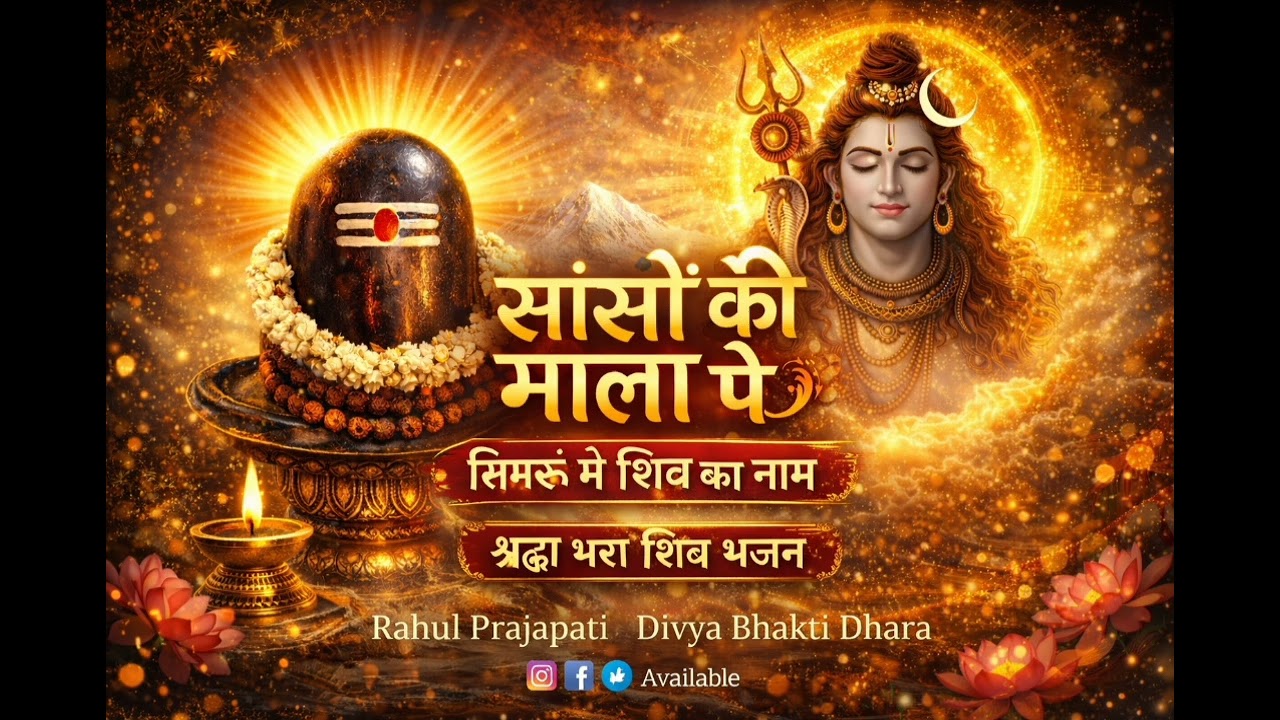 सांसों की माला पे सिमरूं मैं शिव का नाम |  Shiv Bhajan 2026 | Rahul Prajapati | Divya Bhakti Dhara