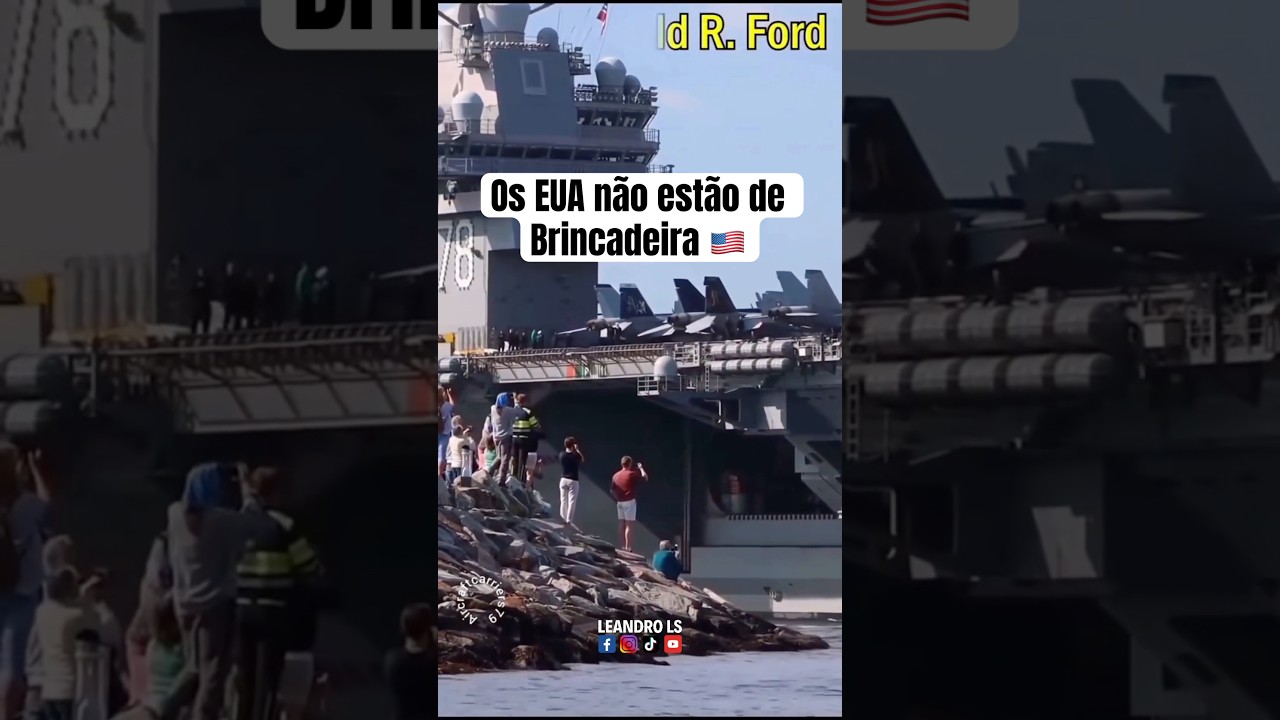 PORTA-AVI&Otilde;ES mais PODEROSO dos ESTADOS UNIDOS - USS Gerald R. Ford