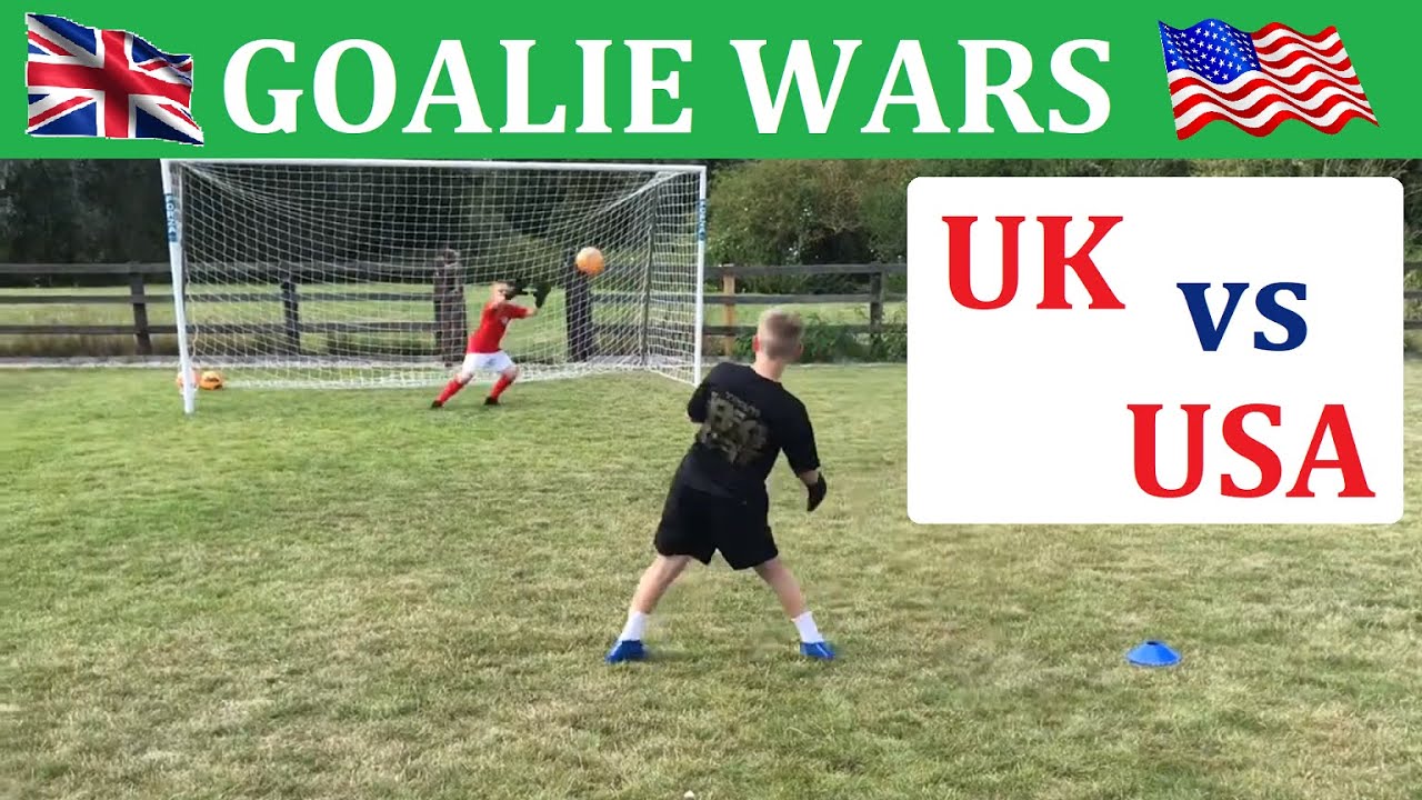 UK vs USA Goalie Wars | Football Challenge England v America / Johnson vs Trump - Who will win ?