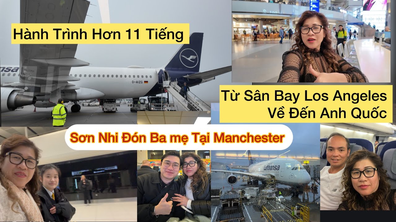 ✈️Tường Thuật Chuyến Bay Dài 11 Tiếng…Quá Cảnh Nước Đức ..Về Đến Nhà Đoàn Tụ Cùng Các Con ❤️