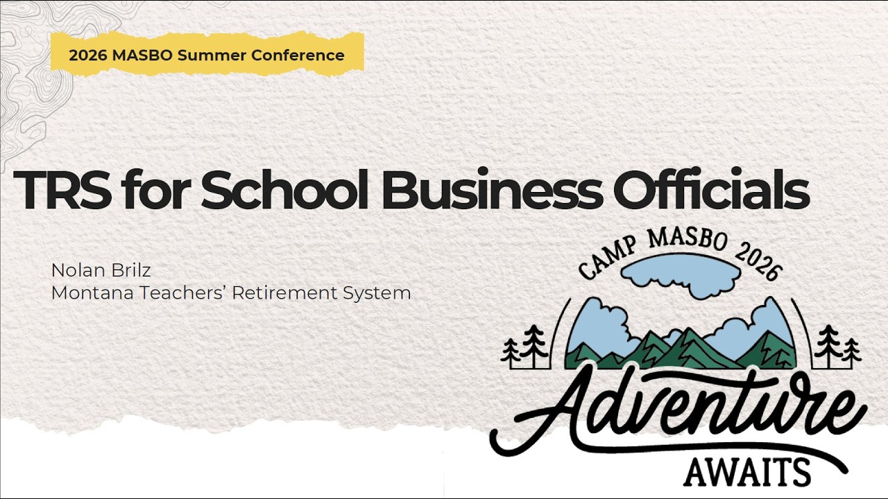 [MASBO 2026] TRS Training for School Business Managers