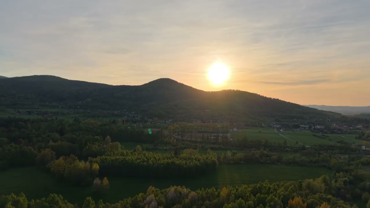 Karkonosze z drona - Panoramy ze Ścięgien