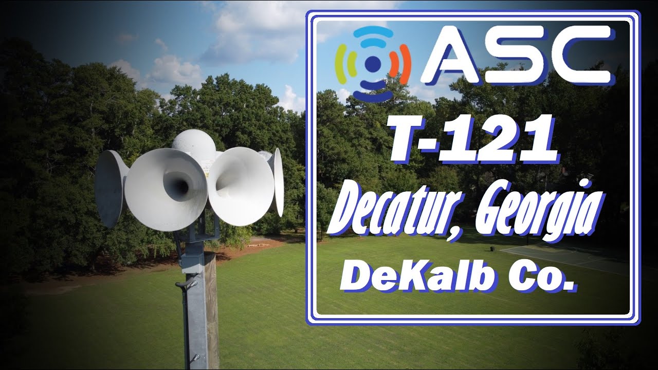 American Signal T-121 Siren Test - Decatur, GA