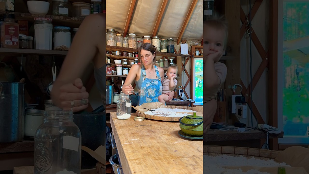 Come with us as we make our own expensive￼ sea salt! 🌊 #seasalt #offgrid #harvesting