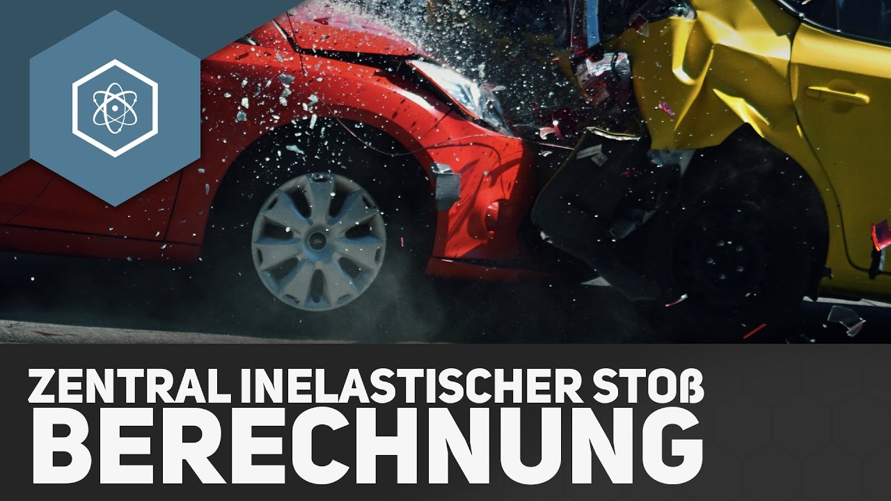 Der zentrale inelastische Stoß - Berechnung und Beispiel