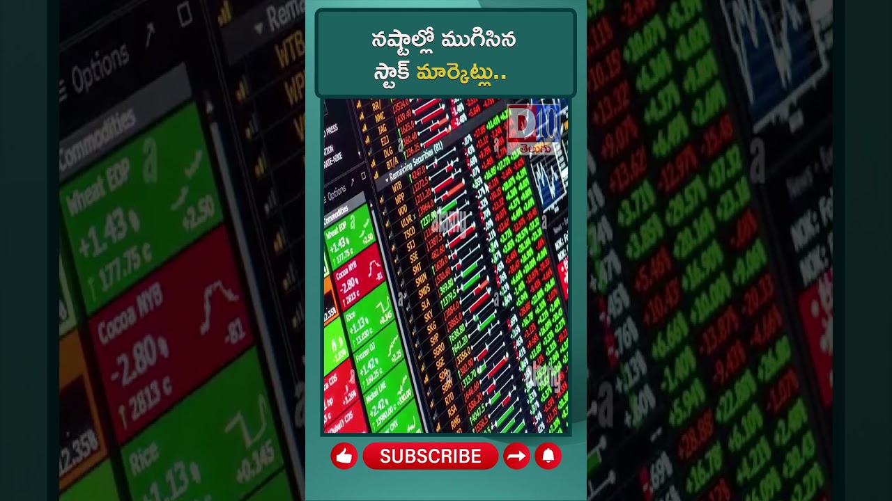 D10 NEWS ||Stock markets ended in losses