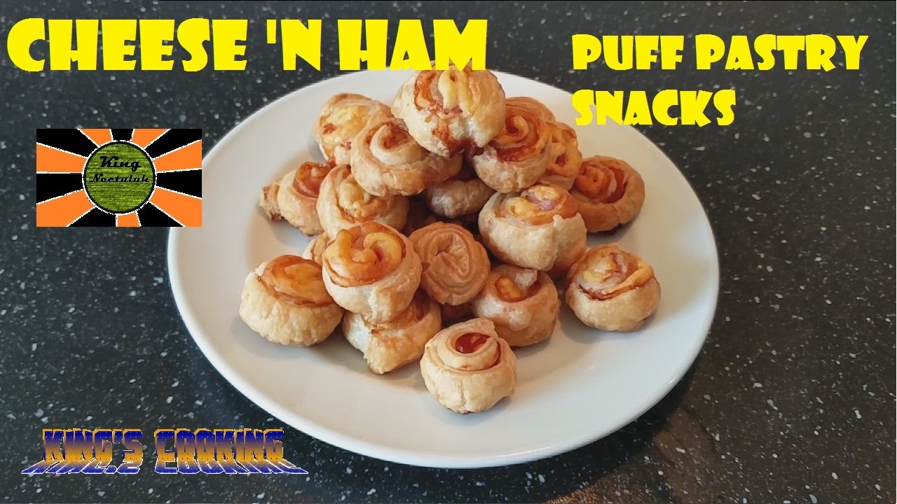 Cheese 'n Ham Puff Pastry Snacks