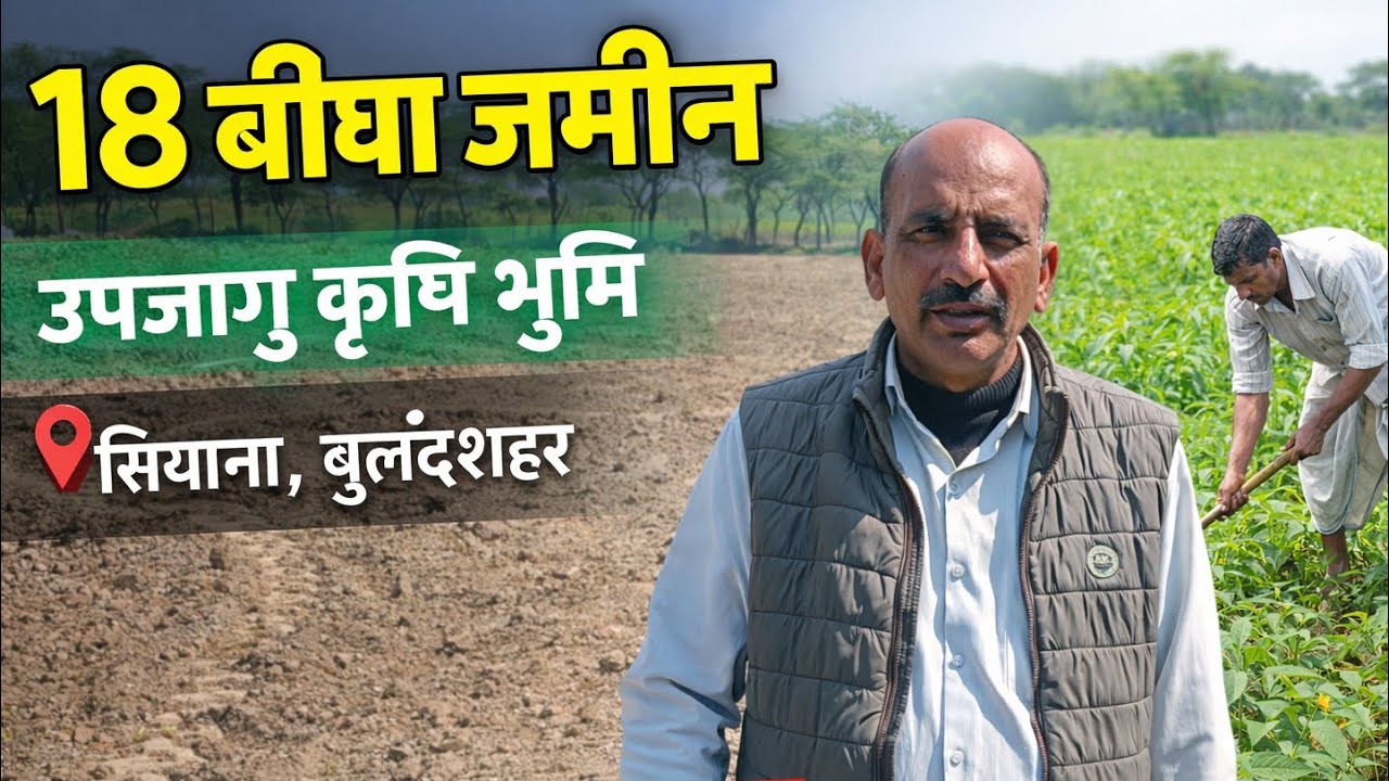 18 बीघा उपजाऊ जमीन बिक्री के लिए | तहसील सियाना, जिला बुलंदशहर | खेती के लिए बेस्ट प्रॉपर्टी