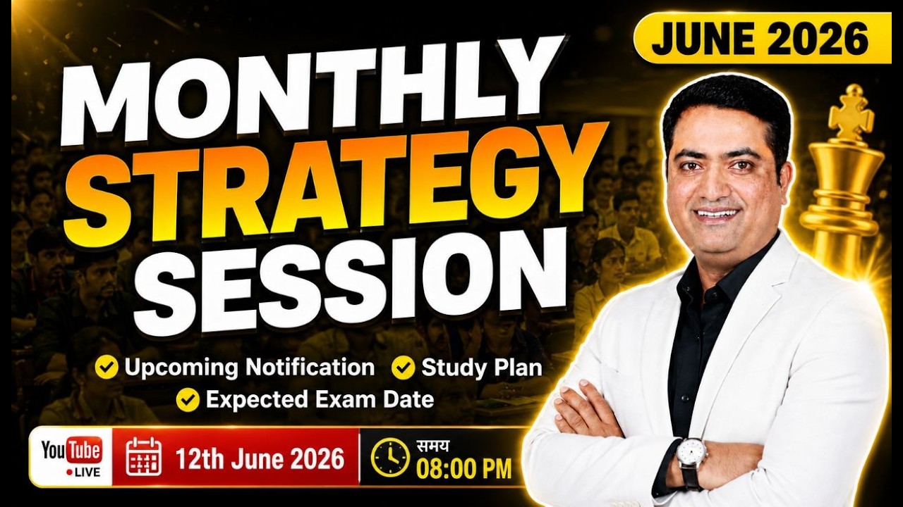 Monthly Strategy Session | June 2026 | Complete Study Plan & Expected Notifications | Aakash Jadhav