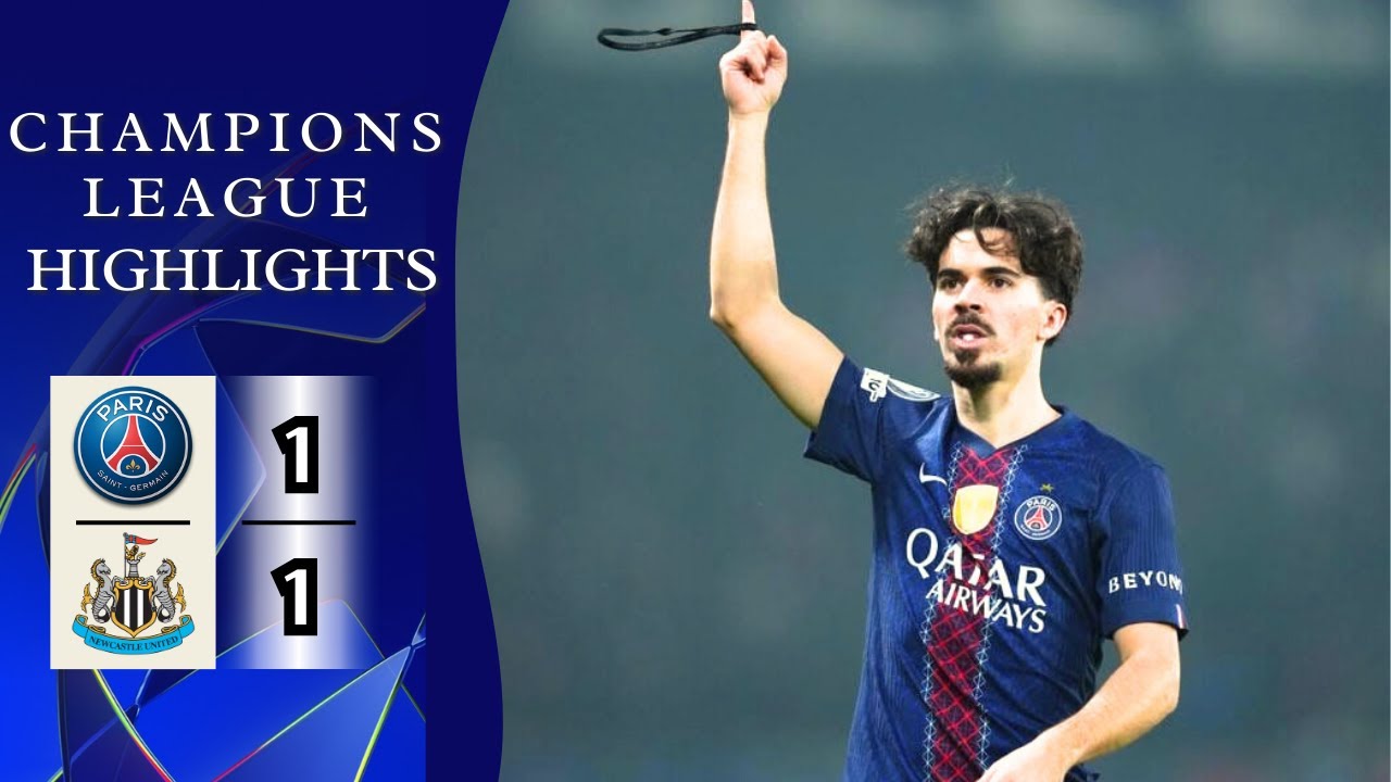 Paris Saint Germain - Newcastle United | 1-1 | Highlights | Champions League 2025-26 | PSG Newcastle