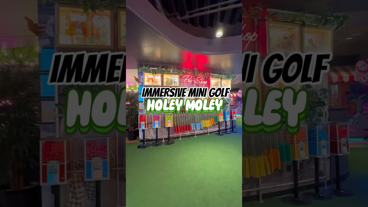 #houstonblogger #thingstodoinhouston #minigolf #holeymoley #datenightideas #groupactivity