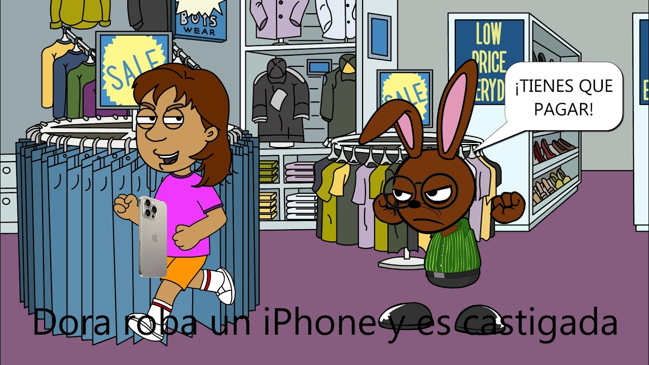 dora roba un iphone y es castigada