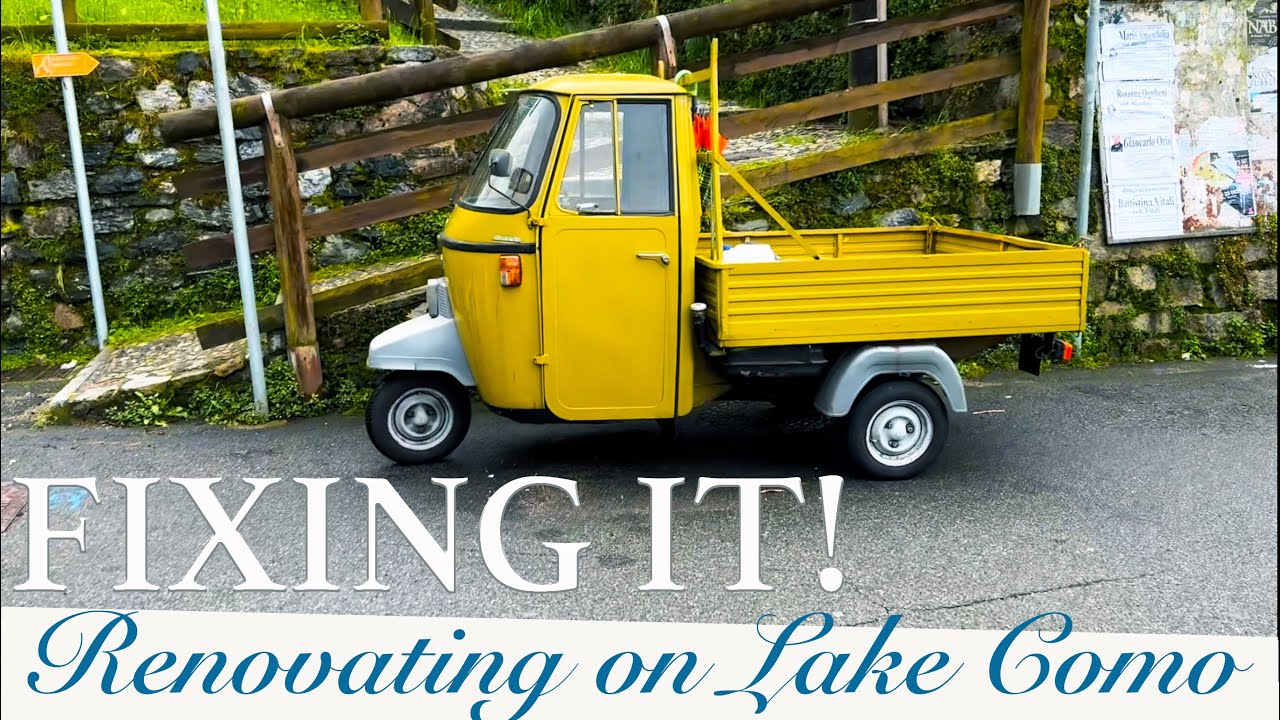 Fixing our Ape Piaggio 501 / Renovating on lake Como