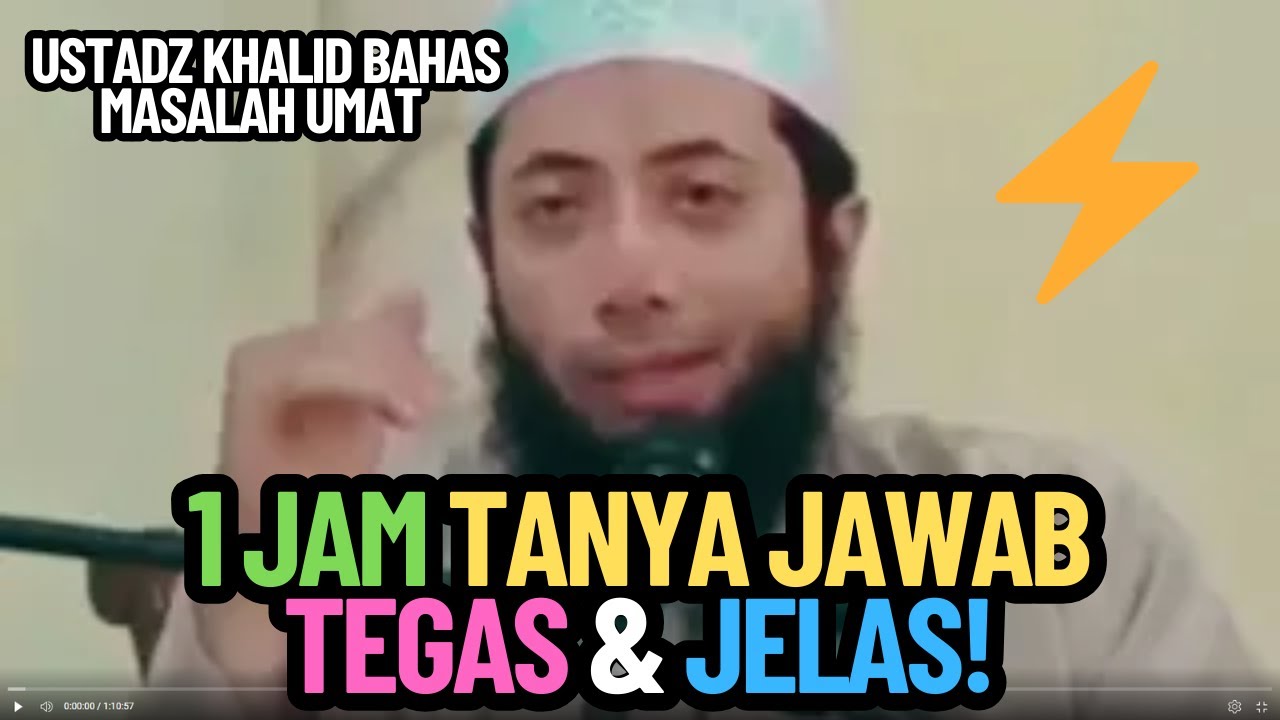 1  Jam Tanya Jawab Yang Ditunggu! Ustadz Khalid Basalamah Bahas Masalah Umat Secara Tegas!
