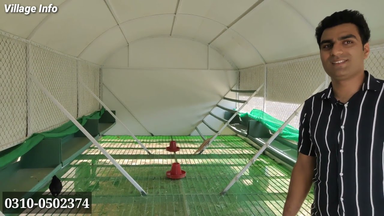 How To Make Mobile Poultry Shed || Modern Mobile Chicken Shed in Pakistan || Village Info Official