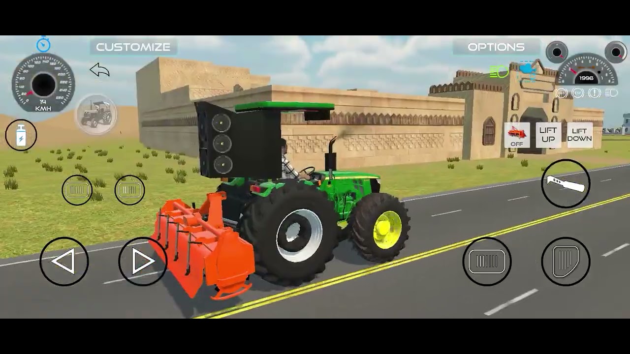 Jhon deere tractor best tractor hai 💯🦅🥰#indianvechilesimulator3d 