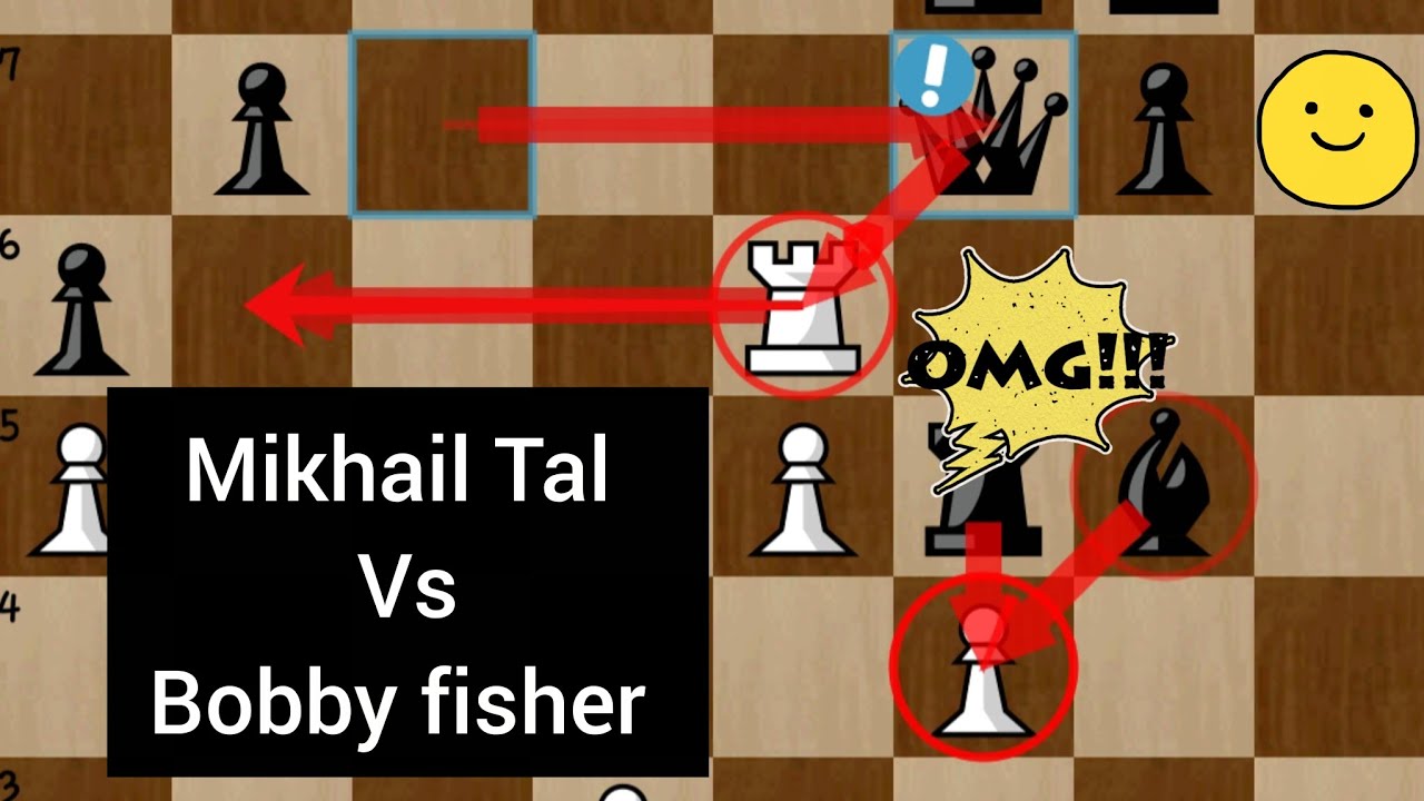 Bobby Fischer vs Mikhail Tal(1-0)Genius!!!! With 99.99% Accuracy and With Blitz Attack👽😱🥵