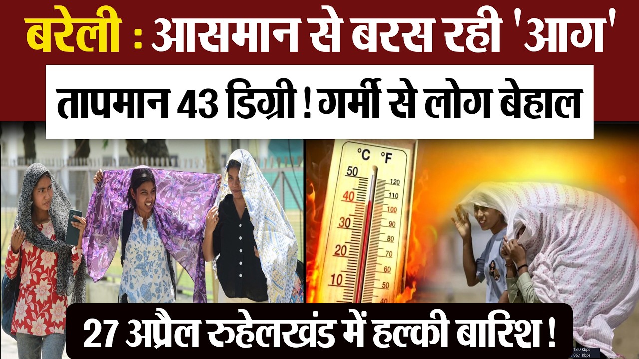 Bareilly News: आसमान से बरस रही आग, तापमान 43 डिग्री पार | Amritvichar