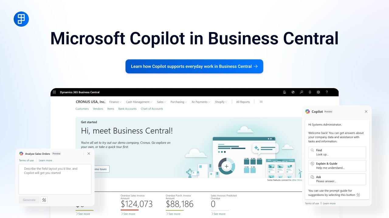 Exploring Copilot Features in Dynamics 365 Business Central | Walkthrough