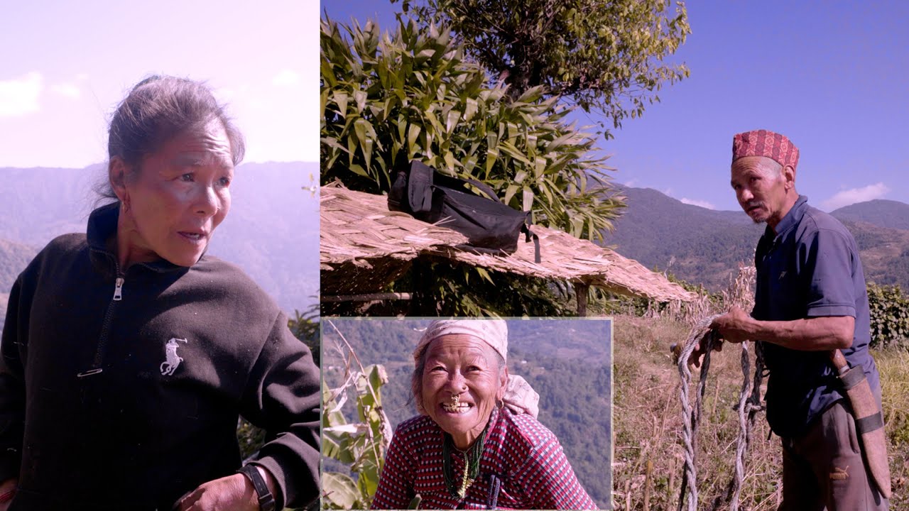 jungle man in the village || family of jungle man || life in rural Nepal ||