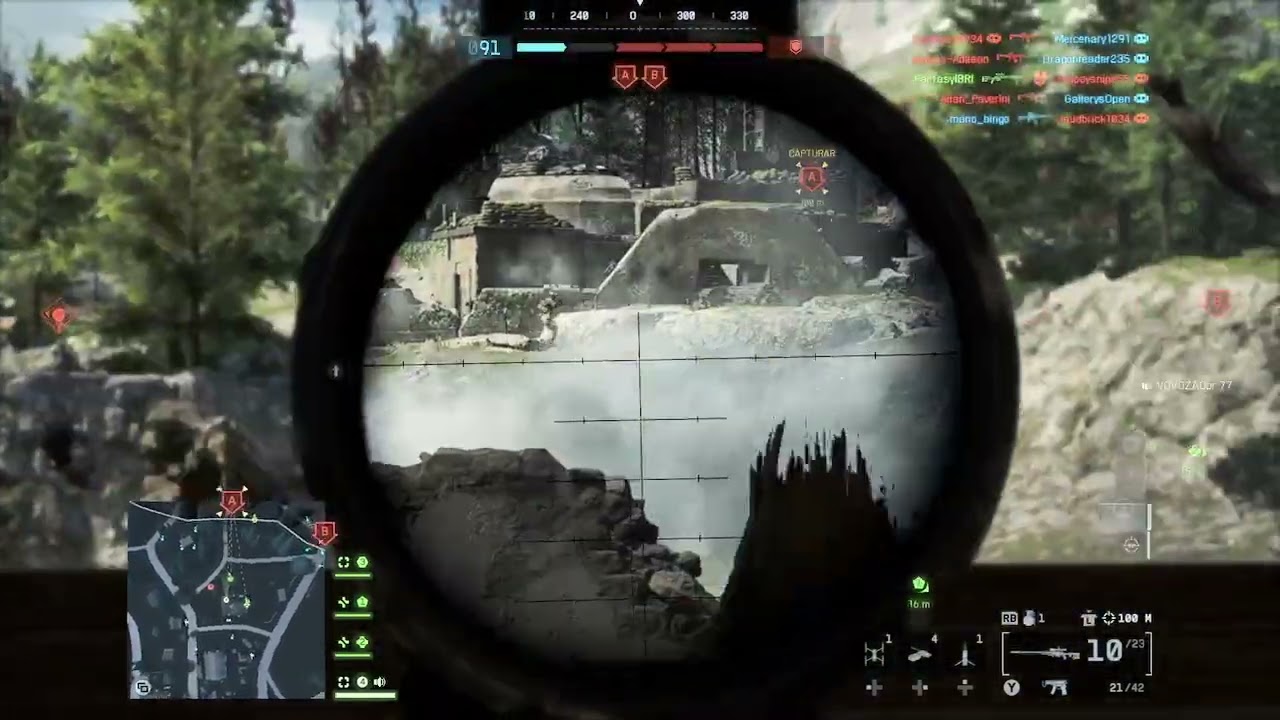 Battlefield6 Umas balinhas de sniper 