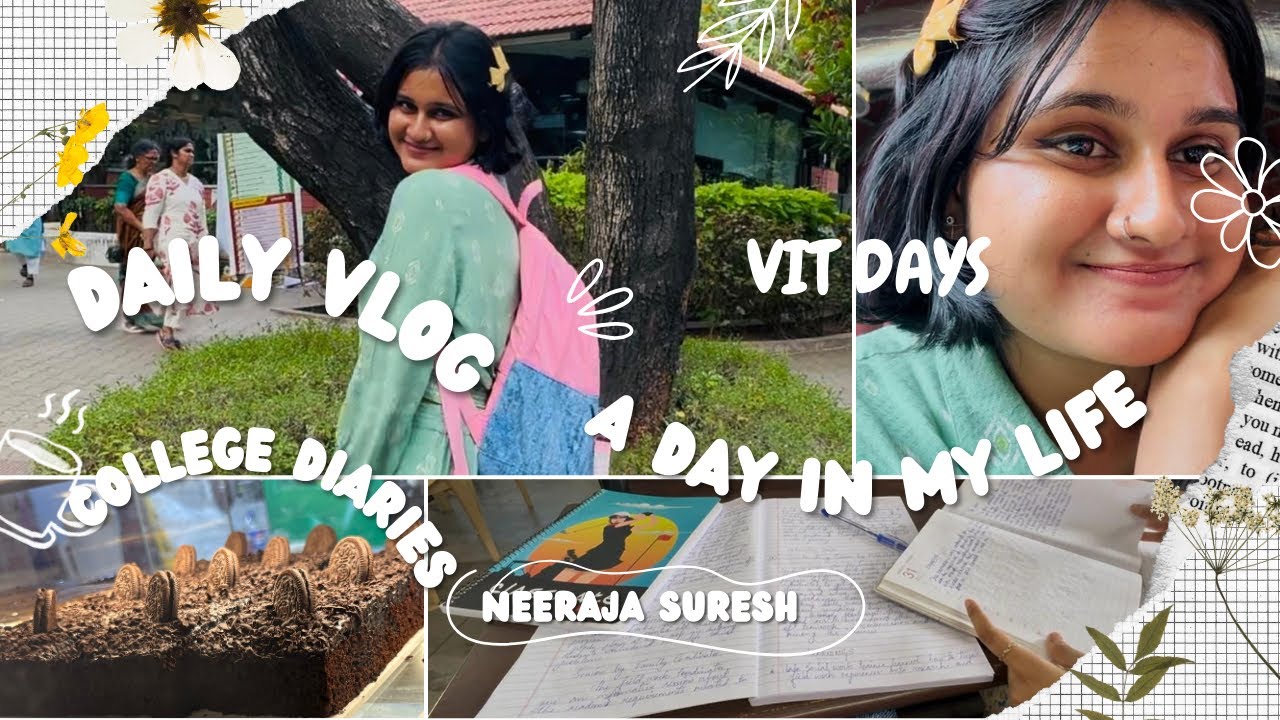 VIT Days🏫❤️| College diaries📚🤩| A day in my life in VIT Vellore💖🤩 #malayalam #vitvellore #fresher