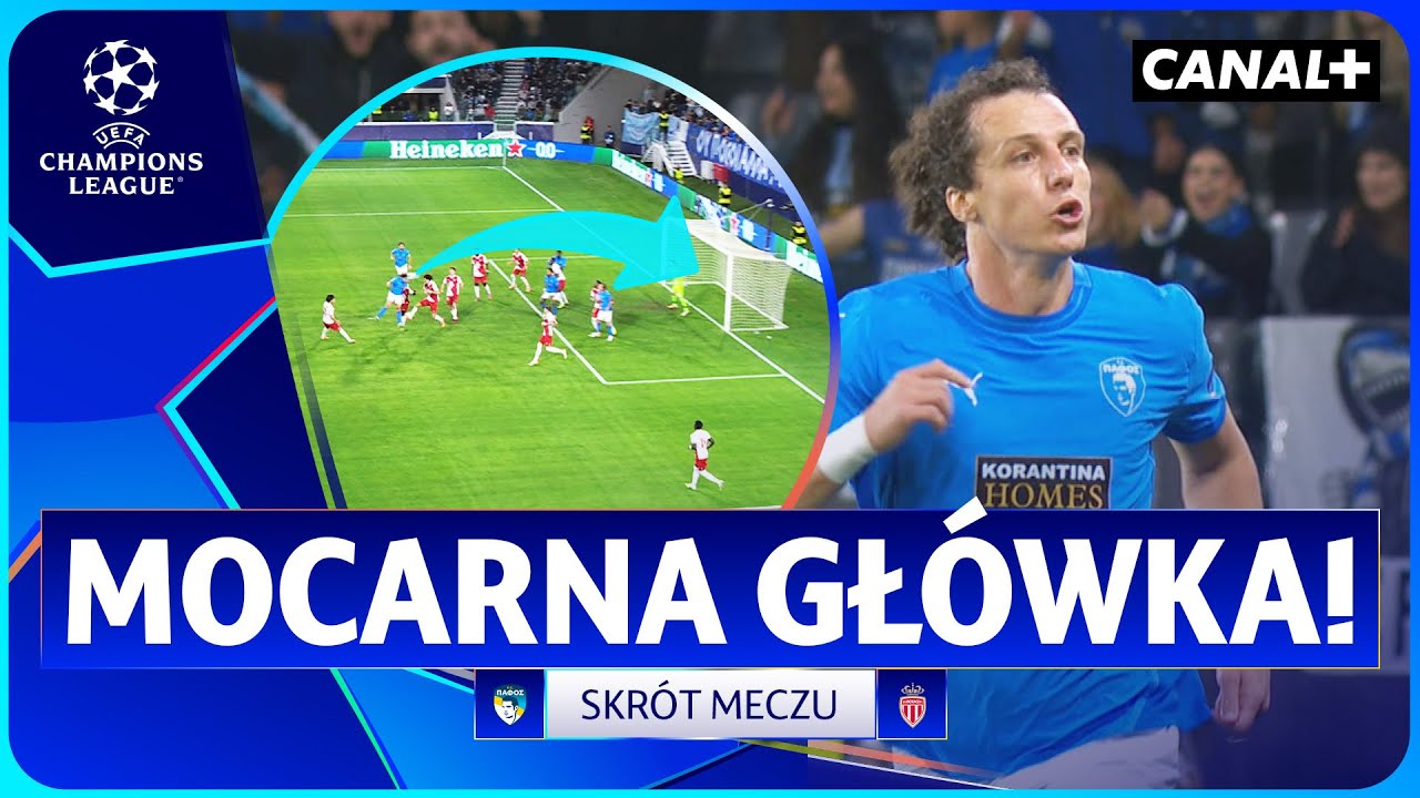 ON WCIĄŻ TO MA! 38-LETNI DAVID LUIZ Z GOLEM! PAFOS  - MONACO, SKR&Oacute;T MECZU