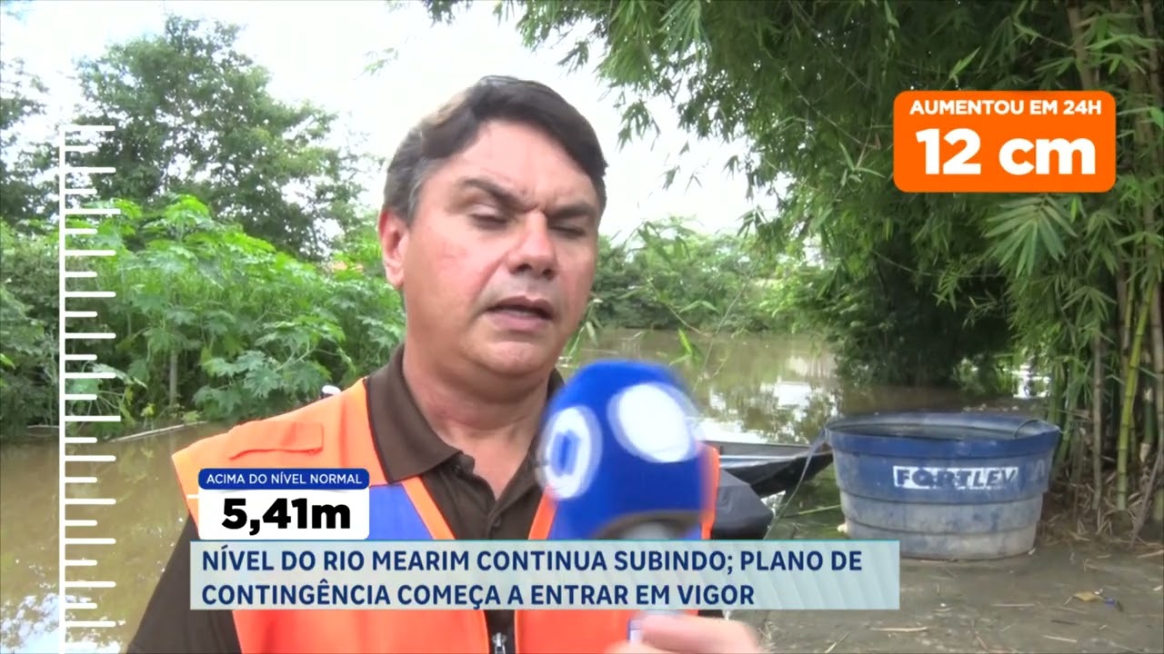 5,41   NÍVEL DO RIO MEARIM CONTINUA SUBINDO; PLANO DE CONTINGÊNCIA COMEÇA A ENTRAR EM VIGOR
