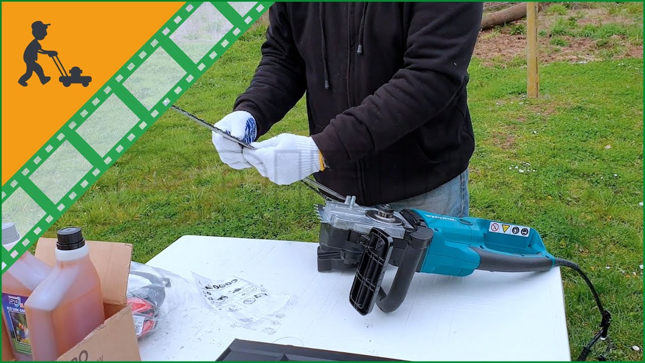 Montaggio Elettrosega Makita UC4051A con lama da 40 cm – motosega elettrica
