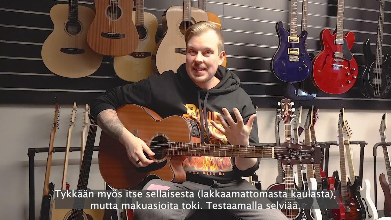 Testiss&auml; Takaminen ter&auml;skieliset akustiset kitarat!