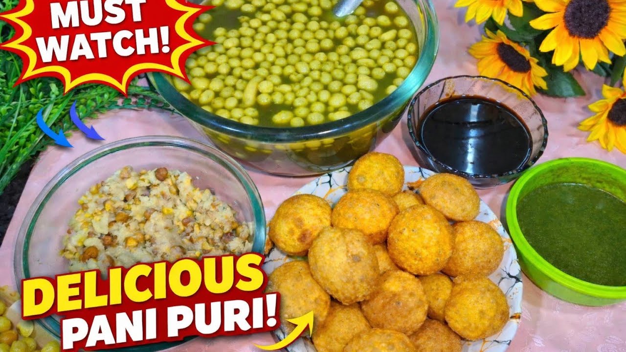 Chatpati Spicy Pani Puri at Home | Golgappa Recipe #panipuri #golgappa #panipurirecipe #youtubevideo