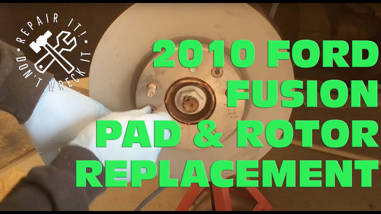 Front brake pads and rotor replacement on a 2010 Ford Fusion