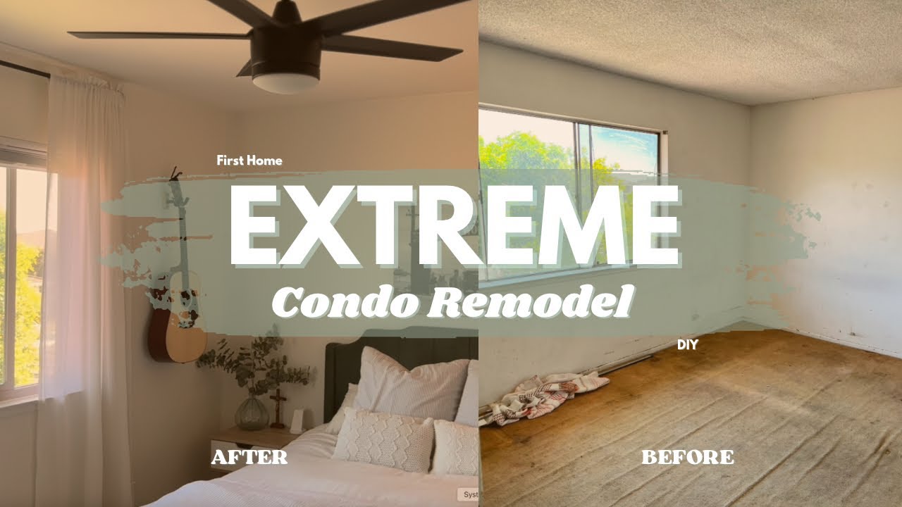 EXTREME CONDO RENOVATION | From Outdated to Dreamy | Budget Condo Makeover Before & After