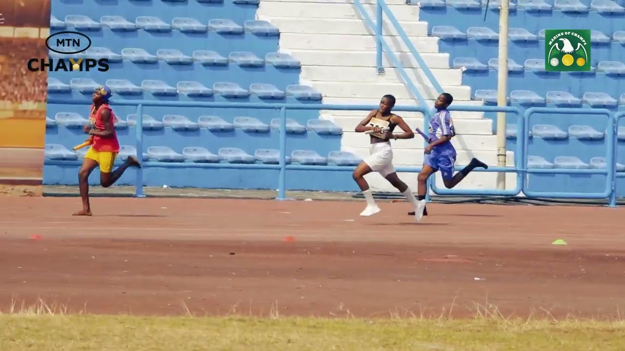 4x100M Youth Girls Final A at MTN Champs season 4 at U.J Esuene Stadium, Calabar.