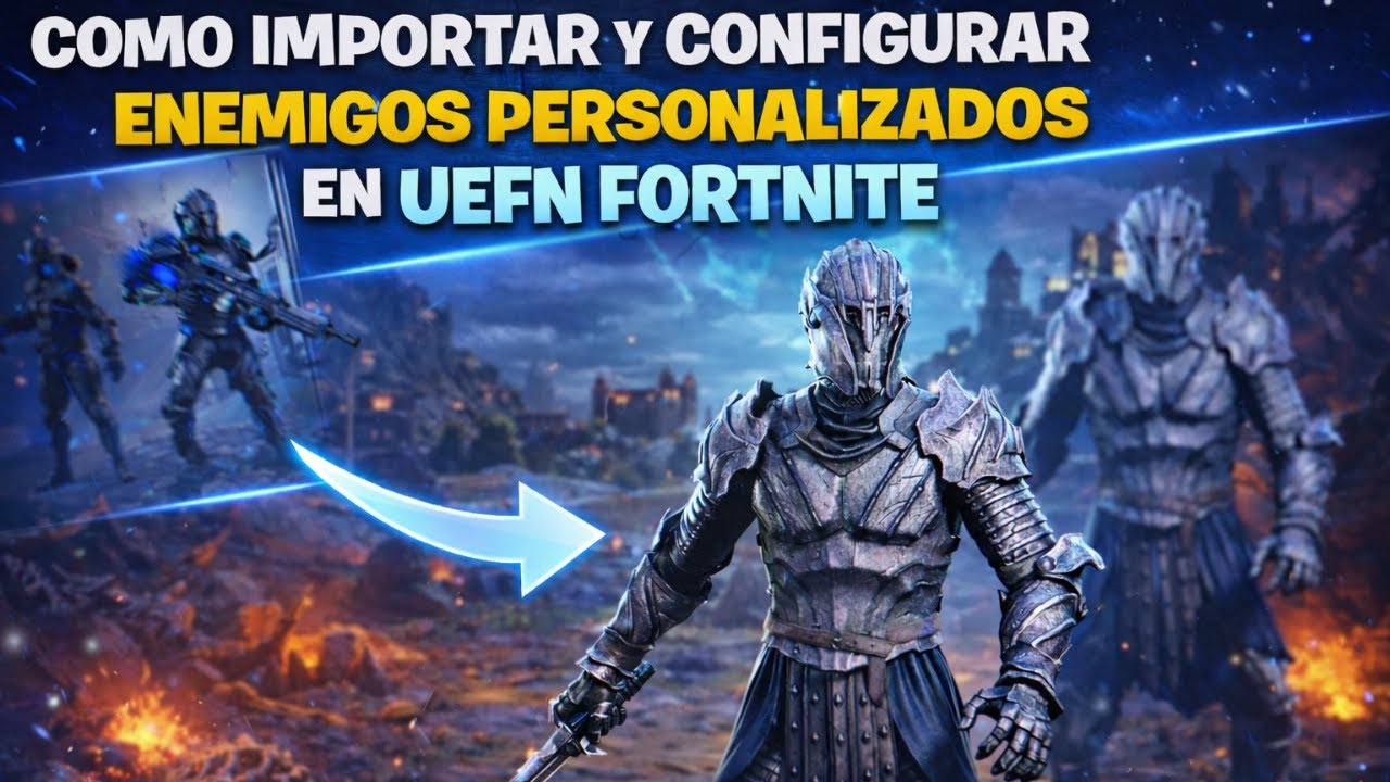 Como Importar y Configurar enemigos personalizados en UEFN [Fortnite Creativo 2.0]
