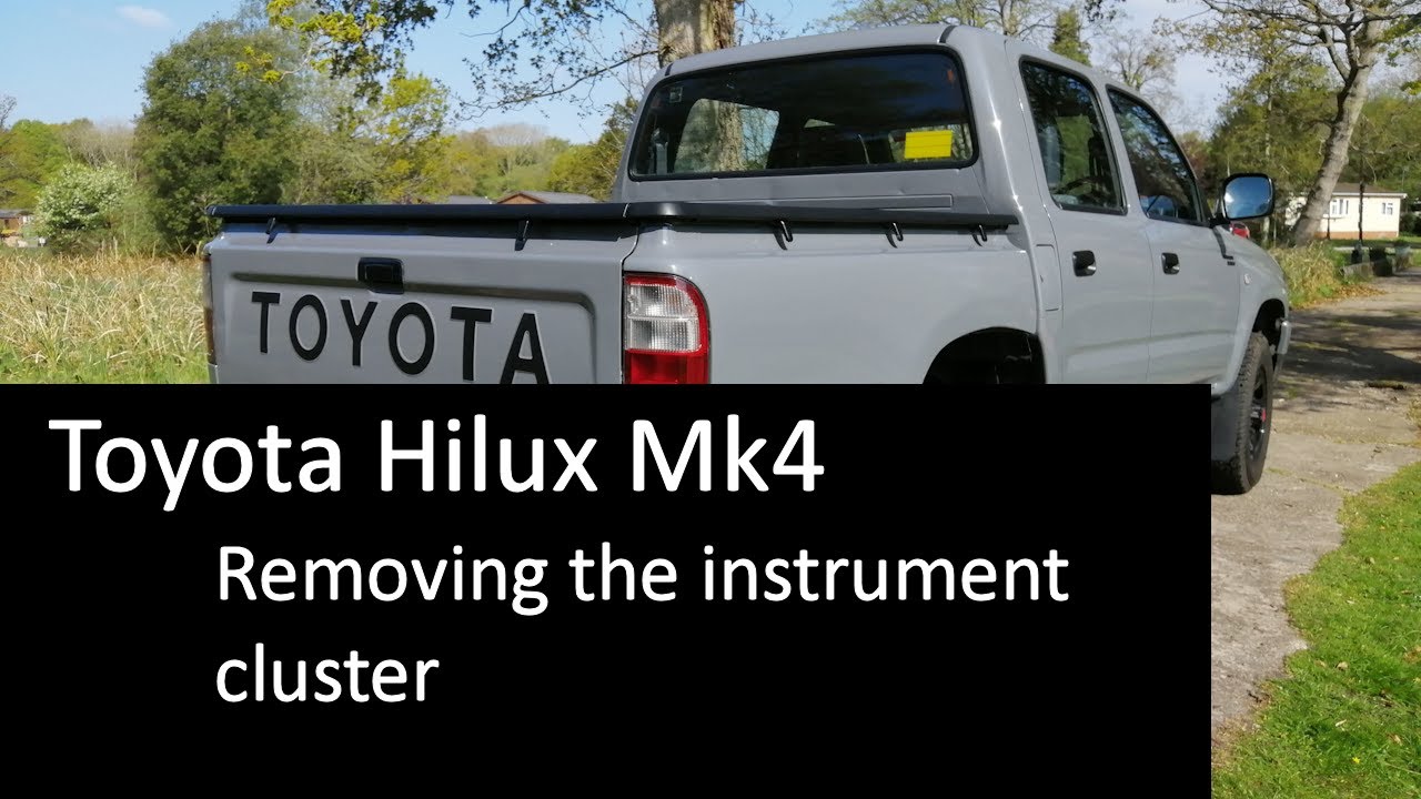 Toyota Hilux mk4 instrument cluster removal
