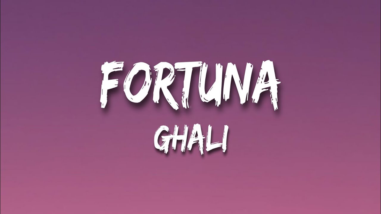 Ghali - Fortuna (Testo/Lyrics)