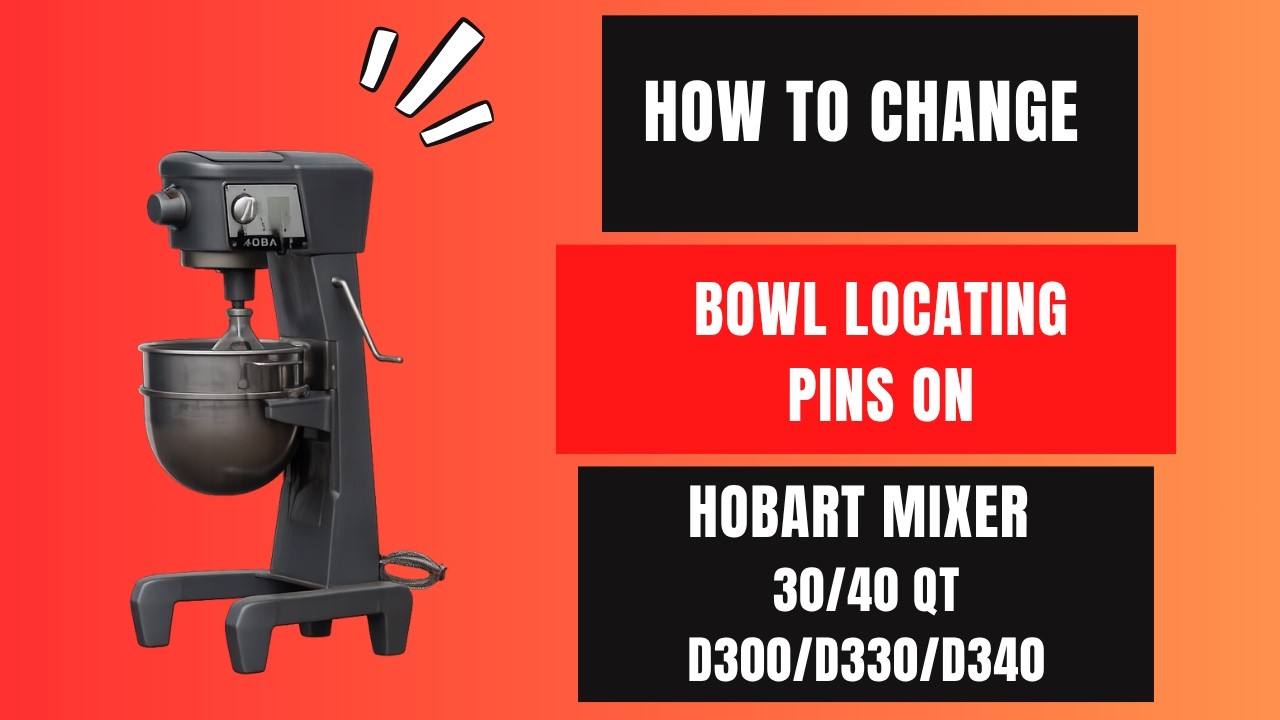 Fix Your Hobart Mixer! Bowl Locating Pin Replacement (D300, D330, D340 Tutorial)