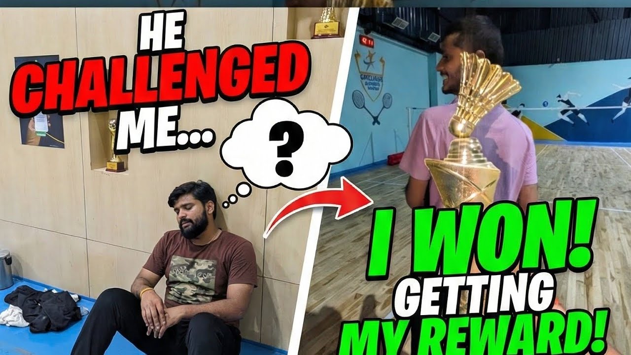 Winner Gets Free Soda! 😂 (Badminton Challenge)🥤🏆