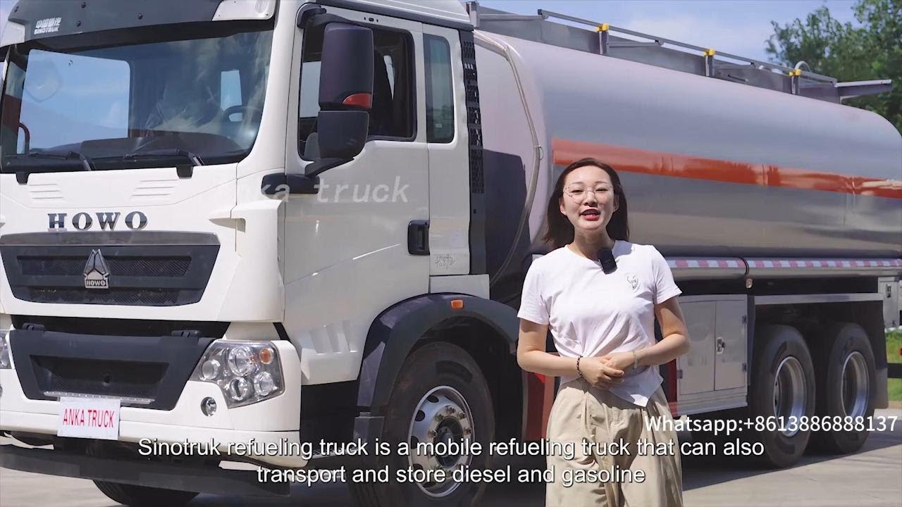 Sinotruk 20 cubic meters refueling truck that can transport and store diesel and gasoline