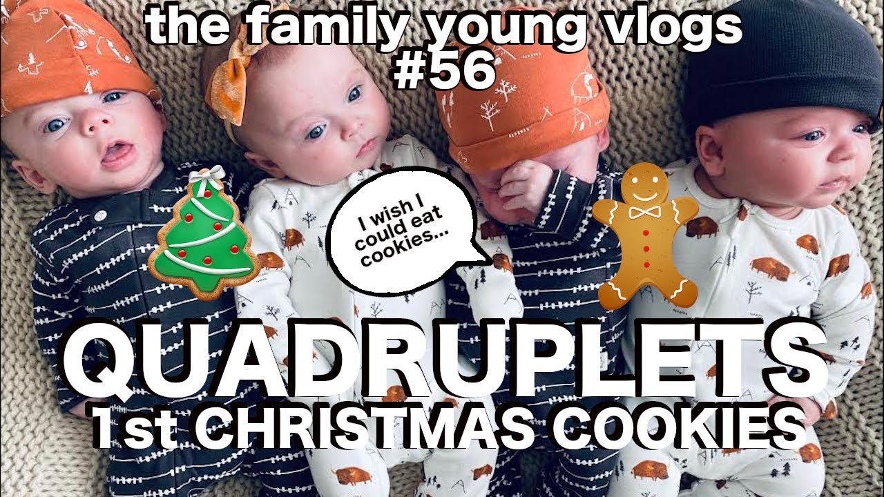 QUADRUPLETS 1st CHRISTMAS COOKIES! | Family of 11 with QUADRUPLETS | TFYV #56