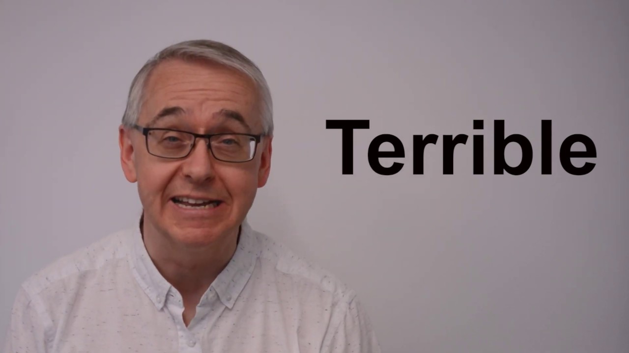 Terrible | Learn English words every day with Spotlight