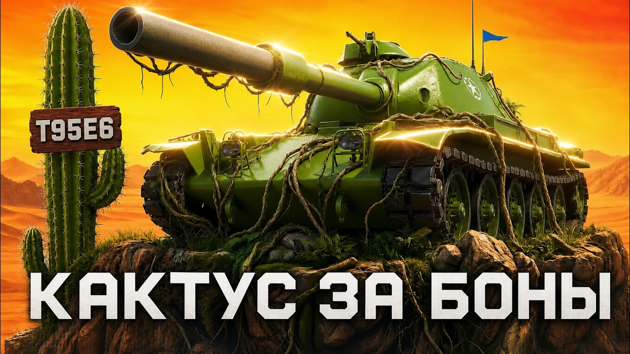 T95E6 &mdash; ХУДШАЯ ТРАТА БОН ИЛИ СИЛЬНЫЙ СТ-10? 🌵 ЧЕСТНЫЙ ТЕСТ-ДРАЙВ