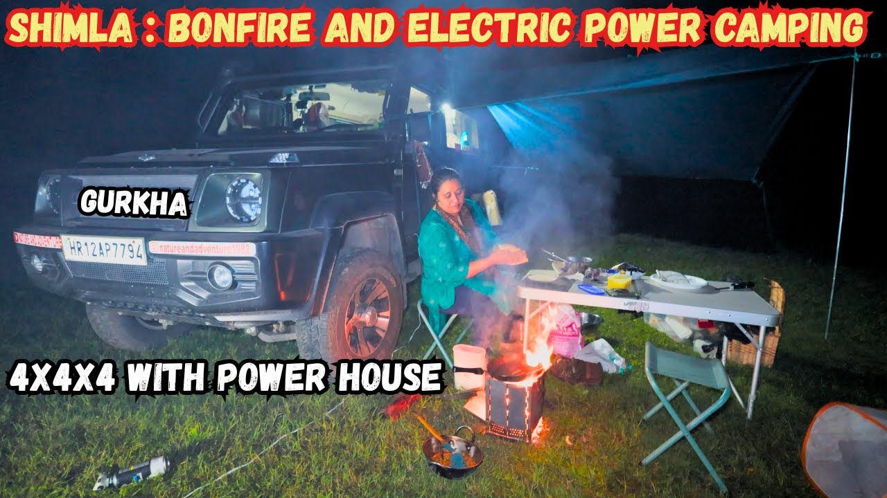Shimla Camping 4X4 Force Gurkha Campervan with Electric Generator in Himalaya