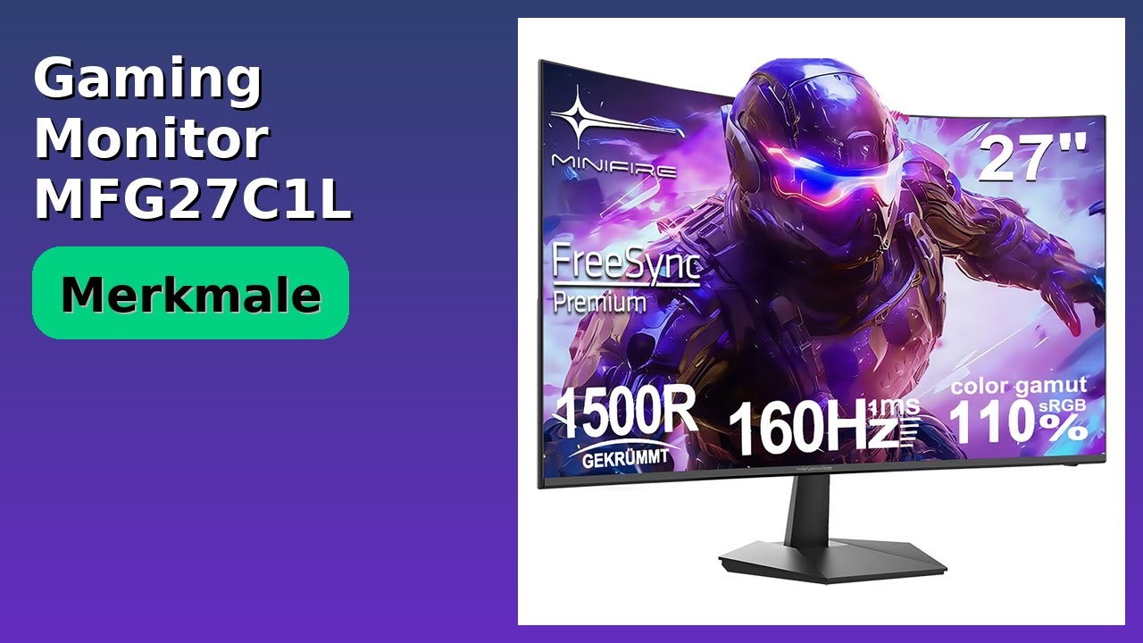 BEWERTUNG (2025): Gaming Monitor MFG27C1L 160Hz. WESENTLICHE Einzelheiten