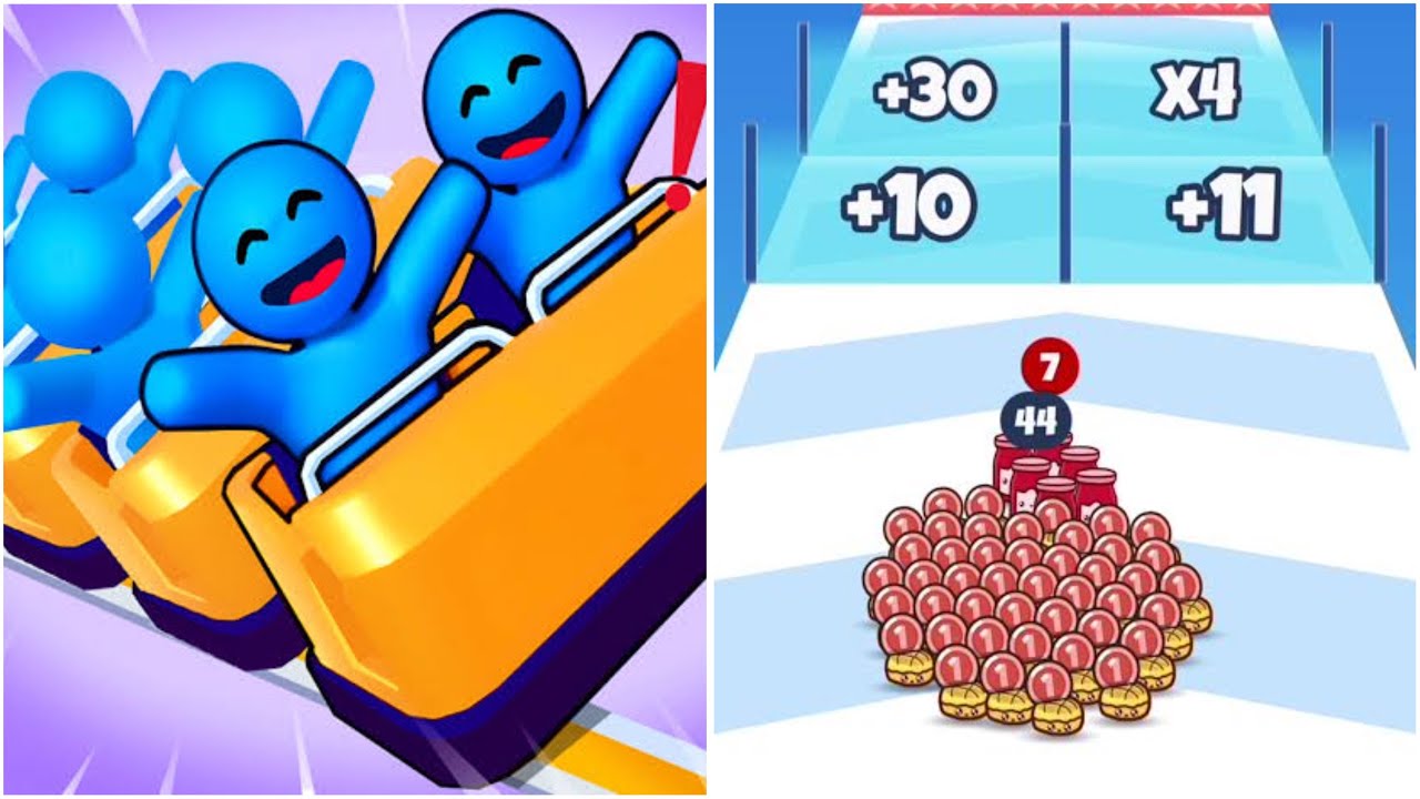Runner Coaster 🔥 VS  Food Run  🔥MAX LEVELS UNLOCKED! Latest Update❤️‍🔥🤩