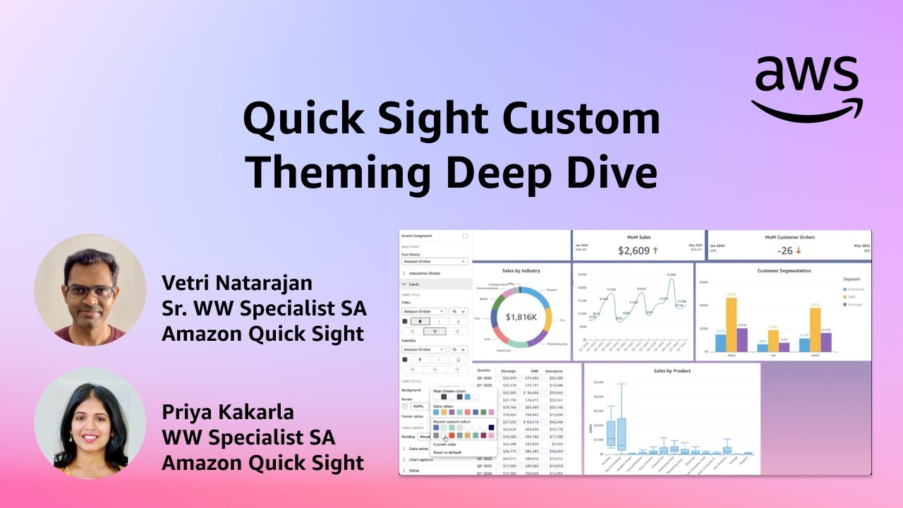 Quick Sight Custom Theming | Amazon Quick New Feature Deep Dives